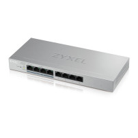 SWITCH ZYXEL GS1200-8HP SMART MANAGED 8P Gigabit(4P PoE fino a 60W)Easy Management xVLAN,QoS design senza ventole Desktop GS1200
