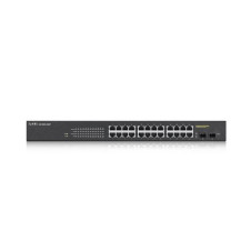 SWITCH ZYXEL GS-1900-24HP 24P LAN GIGABIT PoE (170W)+ 2 porte SFP Gigabit, Supporto IPv6, VLAN, WEB MANAGED Rack GS190024HPV2-EU