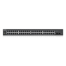 SWITCH ZYXEL GS-1900-48HP 48P LAN GIGABIT 24P PoE+ 2 porte SFP Gigabit, Supporto IPv6, VLAN, WEB MANAGED Rack GS190048HPV2-EU010