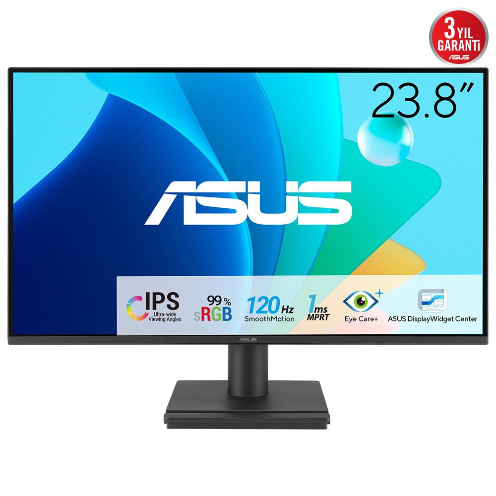 MONITOR ASUS LED 23.8" Wide VA249HG IPS 1920x1080 120Hz 1ms 300cd/m² 1500:1 VGA HDMI DP 90LM02W0-B01171 ASUS