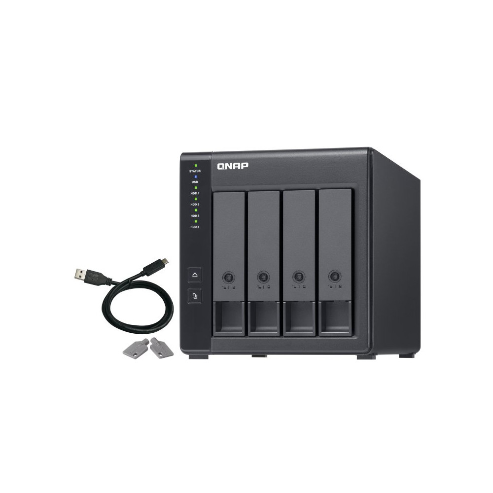 Expansion unit for NAS TOWER QNAP TR-004 x4HDD - USB 3.0 type-C hardware RAID external enclosure TR-004 QNAP