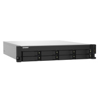 NAS RACK 2U QNAP TS-832PXU-4G 8HD 3,5"/2,5"SATA6 6GB/S NOHD 2P 10GBE SFP+ 2P 2.5GBE 4P USB3.0 4GB RAM DDR4 AL324 4CORE 1X250W TS