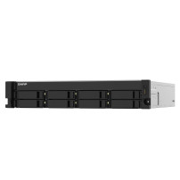 NAS RACK 2U QNAP TS-832PXU-4G 8HD 3,5"/2,5"SATA6 6GB/S NOHD 2P 10GBE SFP+ 2P 2.5GBE 4P USB3.0 4GB RAM DDR4 AL324 4CORE 1X250W TS
