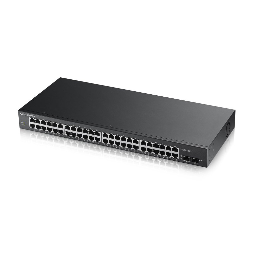 SWITCH ZYXEL GS-1900-48 48P LAN GIGABIT + 2 porte SFP Gigabit, Supporto IPv6, VLAN, WEB MANAGED Rack GS1900-48-EU0102F ZYXEL