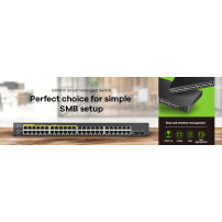 SWITCH ZYXEL GS-1900-48 48P LAN GIGABIT + 2 porte SFP Gigabit, Supporto IPv6, VLAN, WEB MANAGED Rack GS1900-48-EU0102F ZYXEL