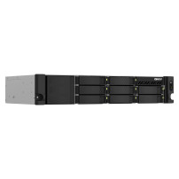 NAS RACK 2U QNAP TS-864eU-8G 8HD 3,5"/2,5"SATA 2x 2.5GBE 2x USB3.2 8GB RAM 1x HDMI Intel Celeron N5105/N5095 4Core 1X300W TS-864