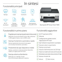 MULTIFUNZIONE HP CONSUMER Smart Tank 7605 A4 15PPM 250FF FAX ADF DUPLEX LAN USB WiFi 28C02A HP