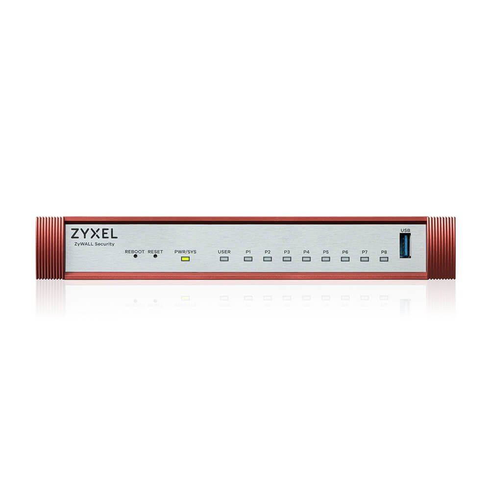 FIREWALL ZYXEL USGFlex Security Gateway 100H VPN: 50IPSec/L2TP, 25 SSL WAN, 8xLAN, Desktop Fanless, fino a 25 utenti USGFLEX100H