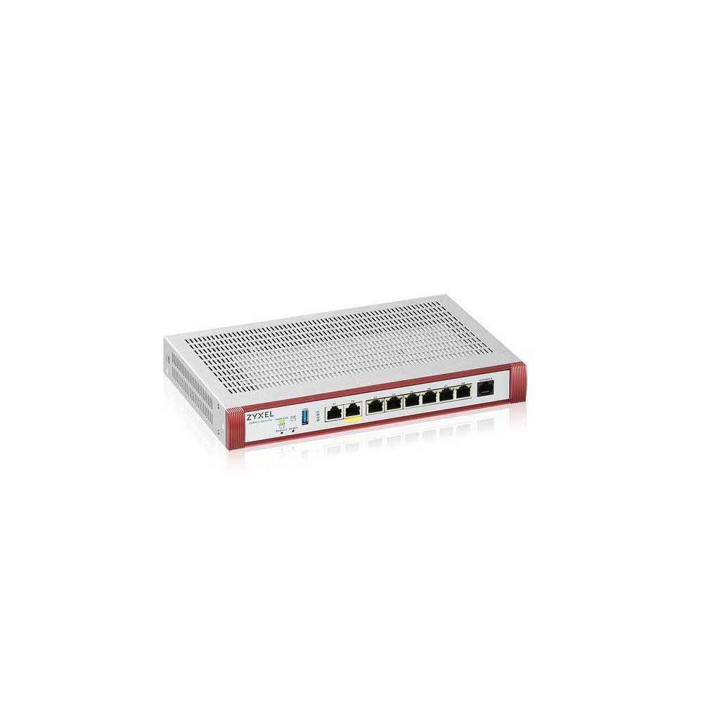 FIREWALL ZYXEL USGFlex Security Gateway 200HP VPN:100IPSec/L2TP, 50SSL WAN, 6xLAN + 1x2.5 1x2.5 POE +1Y Sec Pack, fino a 50utent
