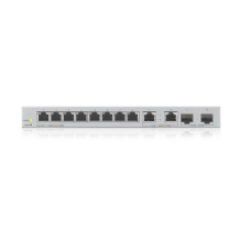 XGS1210-12 - Switch SMART MANAGED, 8 porte Gigabit, 2 porte 2.5GbE, 2 porte SFP+ 10GbE, - Easy Manag per VLAN, QoS - fanless XGS
