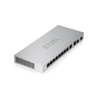 XGS1210-12 - Switch SMART MANAGED, 8 porte Gigabit, 2 porte 2.5GbE, 2 porte SFP+ 10GbE, - Easy Manag per VLAN, QoS - fanless XGS