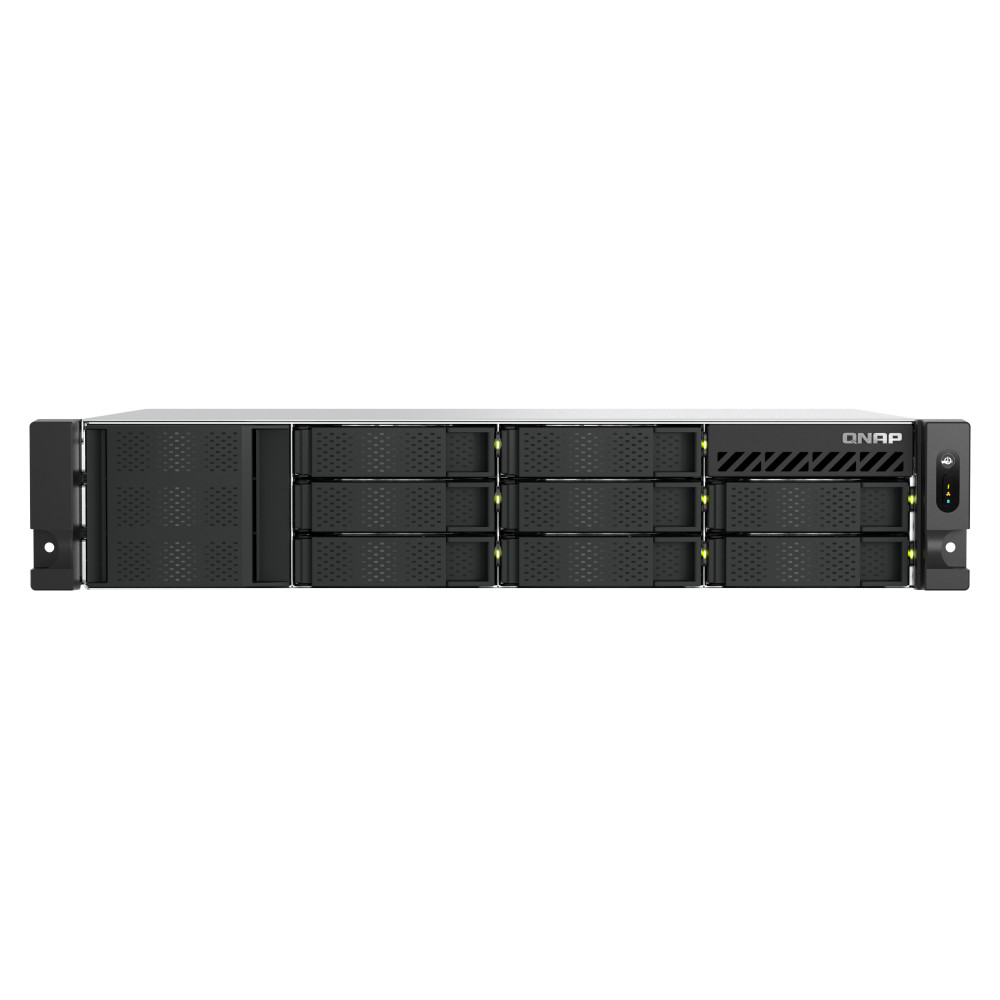 NAS RACK 2U QNAP TS-855eU-RP-8G 8HD 3,5"/2,5" NOHD 2xM.2 2280 2x2.5GBE 4xUSB3.2 8GB RAM Intel Atom C5125 8C 2.8GHz 2X300W TS-855