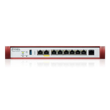 FIREWALL ZYXEL USGFlex Security Gateway 100HP VPN: 50IPSec/L2TP, 25 SSL WAN, 7xLAN 1xPoE 30W, Desktop Fanless, fino a 25 utenti 