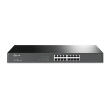 SWITCH TP-LINK TL-SG1016 16P LAN GIGABIT FANLESS 10/100/1000Mbps RACKMOUNTABLE RJ45 CASE ACCIAIO TL-SG1016 TP-LINK