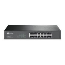 SWITCH TP-LINK TL-SG1016D 16P LAN GIGABIT DESKTOP/RACKMOUNT 10/100/1000Mbps RJ45 CASE ACCIAIO TL-SG1016D TP-LINK