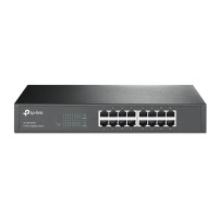 SWITCH TP-LINK TL-SG1016D 16P LAN GIGABIT DESKTOP/RACKMOUNT 10/100/1000Mbps RJ45 CASE ACCIAIO TL-SG1016D TP-LINK