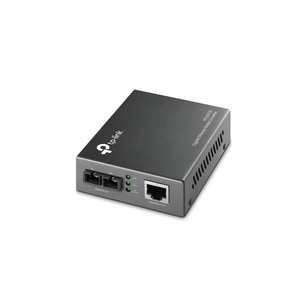FIBER CONVERTER TP-LINK MC200CM Gigabit 1000Mbps RJ45 to 1000Mbps multi-mode SC fiber Converter, Full-duplex,up to 550m MC200CM 