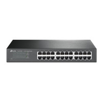 SWITCH TP-LINK TL-SG1024D 24P LAN GIGABIT DESKTOP 10/100/1000Mbps RACKMOUNTABLE RJ4513-inch CASE ACCIAIO TL-SG1024D TP-LINK
