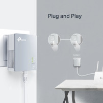 ADATTATORE POWERLINE TP-LINK AV600 TL-PA411 Starter Kit CONF.2PZ X LAN 600Mbps copertura 300mt in casa TL-PA411 KIT TP-LINK