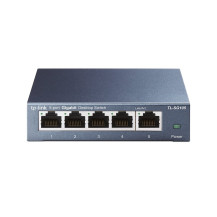 SWITCH TP-LINK TL-SG105 5P LAN METAL GIGABIT DESKTOP 10/100/1000Mbps RJ45 CASE METALLO TL-SG105 TP-LINK