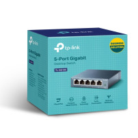 SWITCH TP-LINK TL-SG105 5P LAN METAL GIGABIT DESKTOP 10/100/1000Mbps RJ45 CASE METALLO TL-SG105 TP-LINK