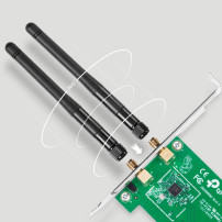 SCHEDA WIRELESS TP-LINK TL-WN881ND PCI EXPRESS 300M  Atheros, 2T3R, 2.4GHz 802.11n/g/b, 2 ANTENNE STACCABILI 2dBi TL-WN881ND TP-