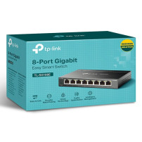 SWITCH TP-LINK TL-SG108E 8P LAN EASY SMART GIGABIT 10/100/1000Mbps RJ45 IGMP SNOOPING,MTU/PORT/TAG-BASED VLAN QOS TL-SG108E TP-L
