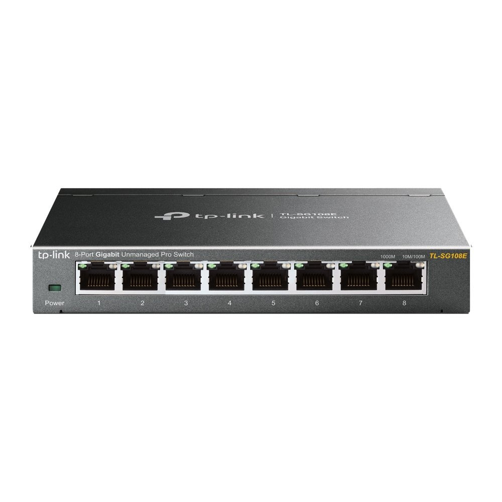 SWITCH TP-LINK TL-SG108E 8P LAN EASY SMART GIGABIT 10/100/1000Mbps RJ45 IGMP SNOOPING,MTU/PORT/TAG-BASED VLAN QOS TL-SG108E TP-L
