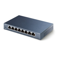 SWITCH TP-LINK TL-SG108 8P LAN METAL GIGABIT DESKTOP 10/100/1000Mbps RJ45 CASE METALLO VERSIONE 3 TL-SG108 TP-LINK