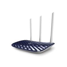 ROUTER TP-LINK AC750 Archer C20 V4 WIRELESS Dual Band 433Mbps a 5GHz + 300Mbps a 2.4GHz, 1 10/100M WAN + 4 10/100M LAN 3 Antenne