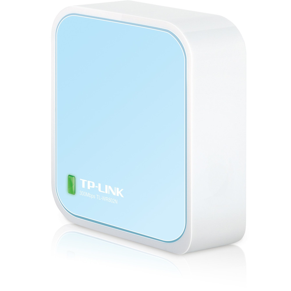 ROUTER TP-LINK TL-WR802N LITE N 300M NANO POCKET 802.11N/G/B 2T2R 2.4GHZ,1P LAN,1P USB MINI + ALIMENTATORE TL-WR802N TP-LINK