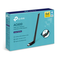 ADATTATORE WIRELESS TP-LINK Archer T2U Plus AC600 DUAL BAND USB 2.0 433Mbps at 5Ghz + 200Mbps a 2.4Ghz 1ANTENNA Archer T2U Plus 