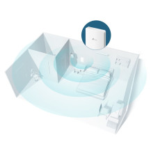 ACCESS POINT WIRELESS TP-LINK EAP235-WALL AC1200 Wall-Plate Dual-Band,Uplink:1P GIGABIT RJ45 DownLink:3P GIGABIT RJ45,2 ANT INT.