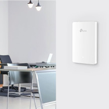 ACCESS POINT WIRELESS TP-LINK EAP615-Wall AX1800 Wall-Plate GIGABIT DUAL BAND WIFI6 4P GIGA RJ45, MU-MIMO,2ANT.INT OMADA SDN EAP