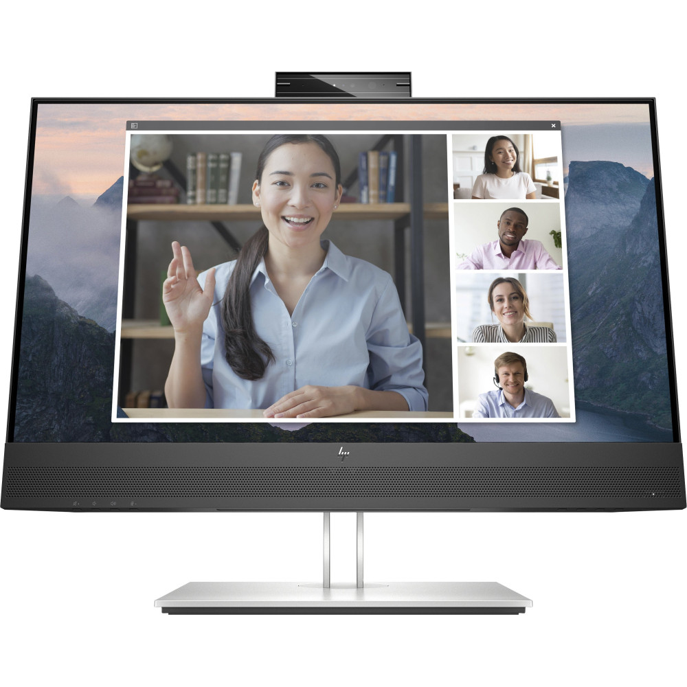 MONITOR HP LED 23.8" Wide E24mv 169L0AA IPS 1920x1080 5ms 250cd/m² 1000:1 (10.000.000:1) 2x2W MM WEBCAM PIVOT Reg.H VGA HDMI  DP