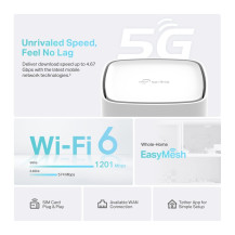 ROUTER TP-LINK Archer NX210 5G AX1800 WIRELESS DUAL BAND GIGABIT 1201Mbps a 5GHz+574Mbps a 2.4GHz 5G NR LTE Nano SIM Card Slot A