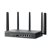 ROUTER TP-LINK ER706W-4G GIGABIT VPN 4G AX3000 1P Gigabit SFP WAN/LAN,1P Gigabit RJ45 WAN,4P GigabitWAN/LAN RJ45 1Nano SIM slot 