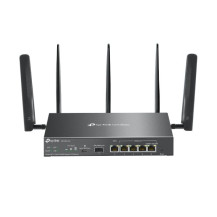 ROUTER TP-LINK ER706W-4G GIGABIT VPN 4G AX3000 1P Gigabit SFP WAN/LAN,1P Gigabit RJ45 WAN,4P GigabitWAN/LAN RJ45 1Nano SIM slot 