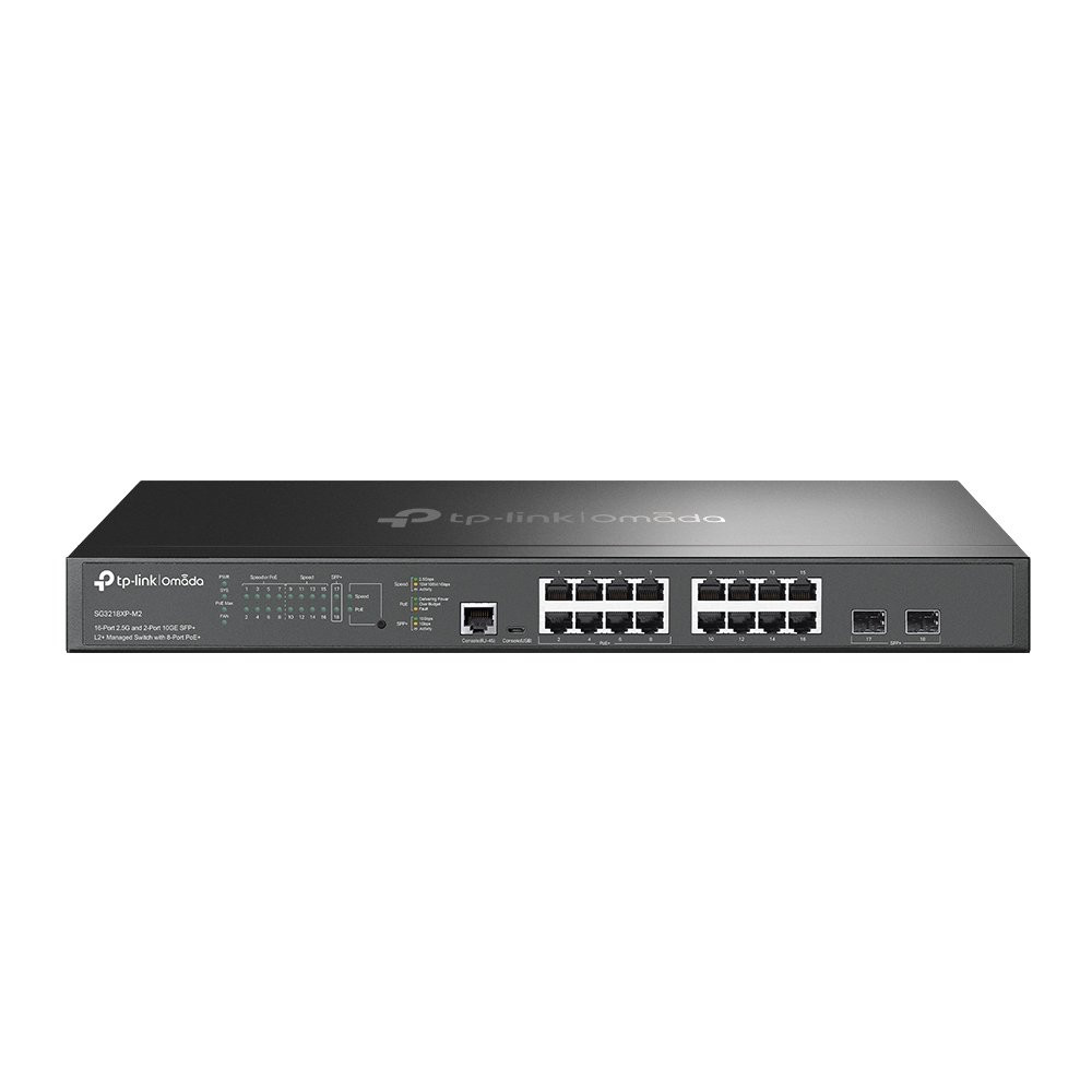 SWITCH TP-LINKS SG3218XP-M2 L2+ Managed Switch Omada 16P 2.5G, 2P 10GE SFP+ e 8P PoE+fino a 240W SG3218XP-M2 TP-LINK
