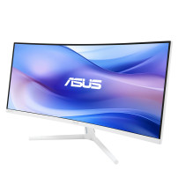 MONITOR ASUS LED 34" Curved VU34WCIP-W 21:9 3440x1440 100HZ 5ms 300cd/M 3000:1 2X2W MM HDMI DP USB-C Docking White 90LM0AIT-B01M