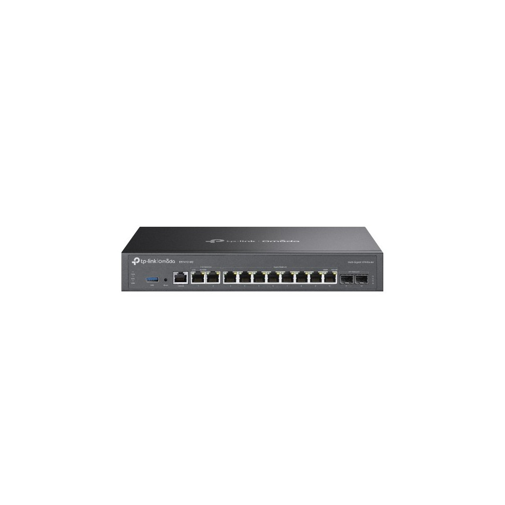 ROUTER TP-LINK ER7412-M2 GIGABIT VPN ROUTER,2P 2.5G RJ45 WAN/LAN, 2P GIGA SFP WAN/LAN 8P GIGABIT RJ45 1P USB 3.0 1U 13-inch Rack