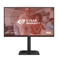 MONITOR AOC LED 23.8" Wide 24E4U IPS 1920x1080 120Hz 4ms 300cd/mq 20.000.000:1 2x2W MM Reg.H PIVOT VGA HDMI DP USB 24E4U AOC