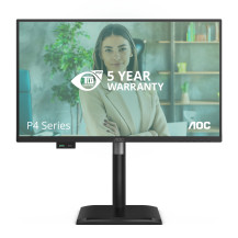 MONITOR AOC LED 23.8" Wide 24P4U IPS 1920x1080 120Hz 4ms 300cd/mq 50.000.000:1 2x2W MM Reg.H PIVOT VGA HDMI DP USB 24P4U AOC