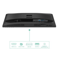 MONITOR AOC LED 23.8" Wide 24P4U IPS 1920x1080 120Hz 4ms 300cd/mq 50.000.000:1 2x2W MM Reg.H PIVOT VGA HDMI DP USB 24P4U AOC