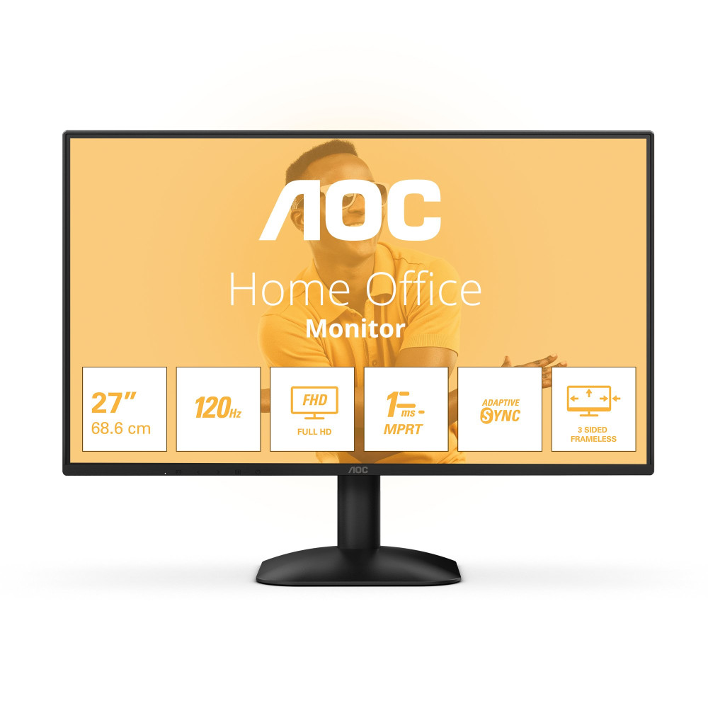 MONITOR AOC LED 27" Wide 27B31H IPS 1920x1080 120Hz 4ms 300cd/mq 1.500:1 VGA HDMI 27B31H AOC
