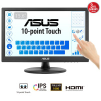 MONITOR ASUS TOUCH SCREEN LED 15.6" Wide VT169HE IPS 1920x1080 5ms 220cd/m² 1.000:1 VGA HDMI 10punti multitouch 90LM09V1-B01170 