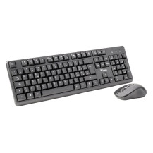 TASTIERA + MOUSE ITEK Wireless "DEC W01" - Mouse ottico 1600DPI, Tastiera membrana 105 tasti - ITKMDECW01 ITKMDECW01 ITEK