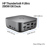 DOCKING HP Thunderbolt 4 Ultra 280W G6 Dock ITL AW5M5UT AW5M5UT HP