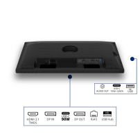 MONITOR PHILIPS LED 23.8" 24B2U3601/00 IPS 2560x1440 120HZ 4ms 350cd/m² 1500:1 2x2W MM Reg.H PIVOT HDMI DP RJ45 USB-C DOCKING 24