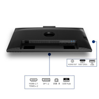 MONITOR PHILIPS LED 27" 27B2N3500JH/00 IPS 2560x1440 4ms 350cd/m²50.000.000:1 2x2W MM WEBCAM Pivot RegH 2HDMI DP USB-C docking 2